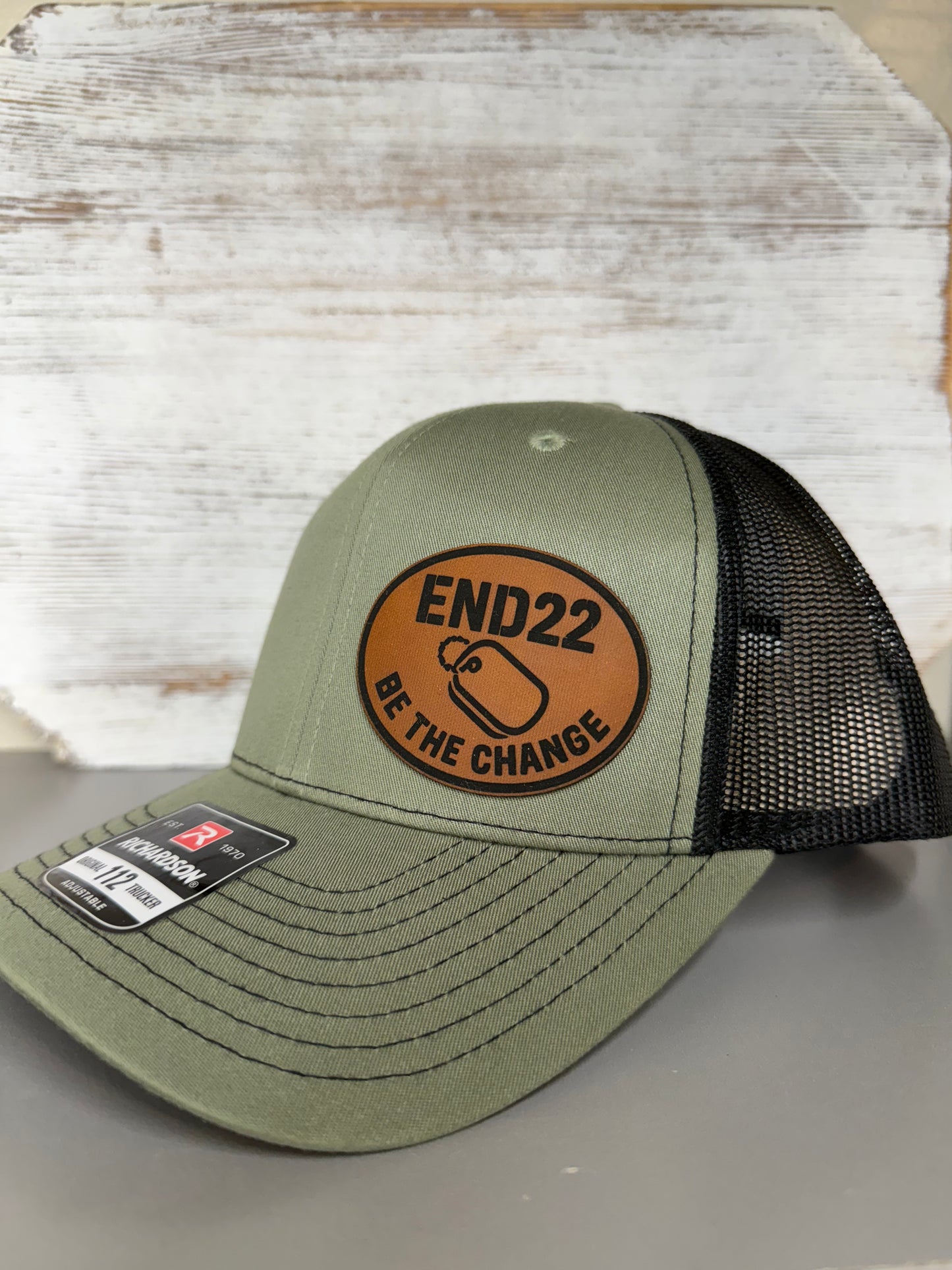 End 22 Be The Change Trucker Hat With Leather Patch