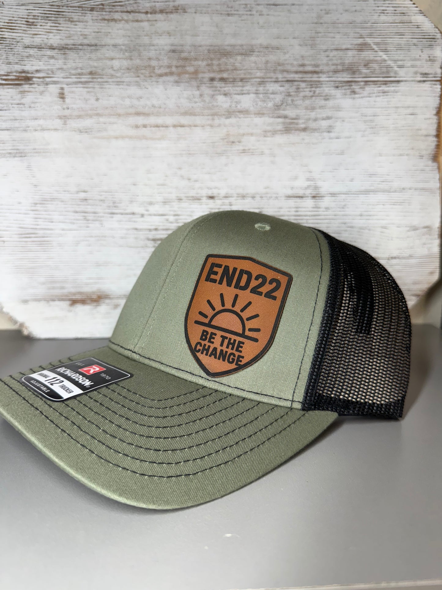 End 22 Be The Change Trucker Hat With Leather Patch