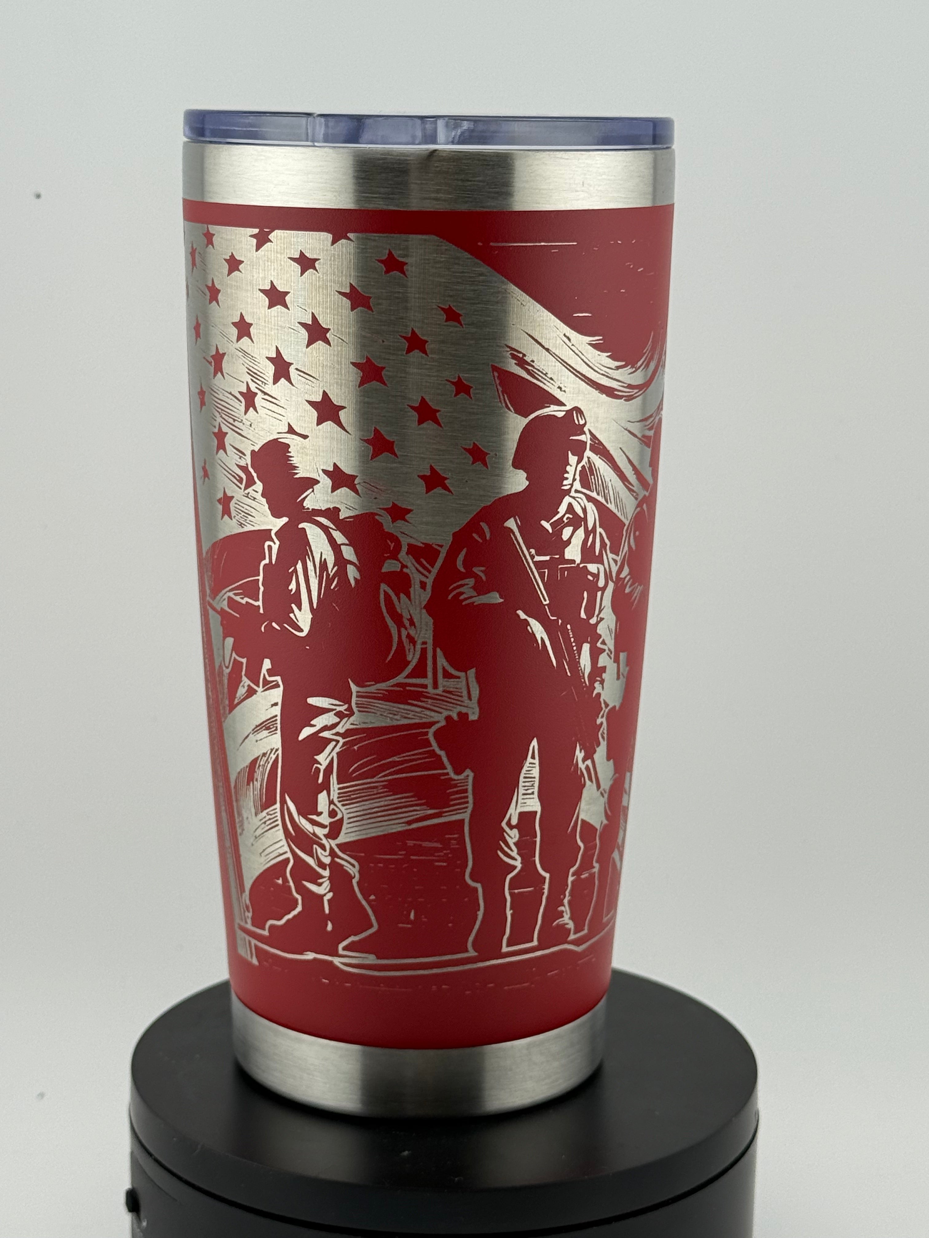 All Gave Some, Some Gave All – 20oz Veteran Tribute Tumbler | TX Burn Works