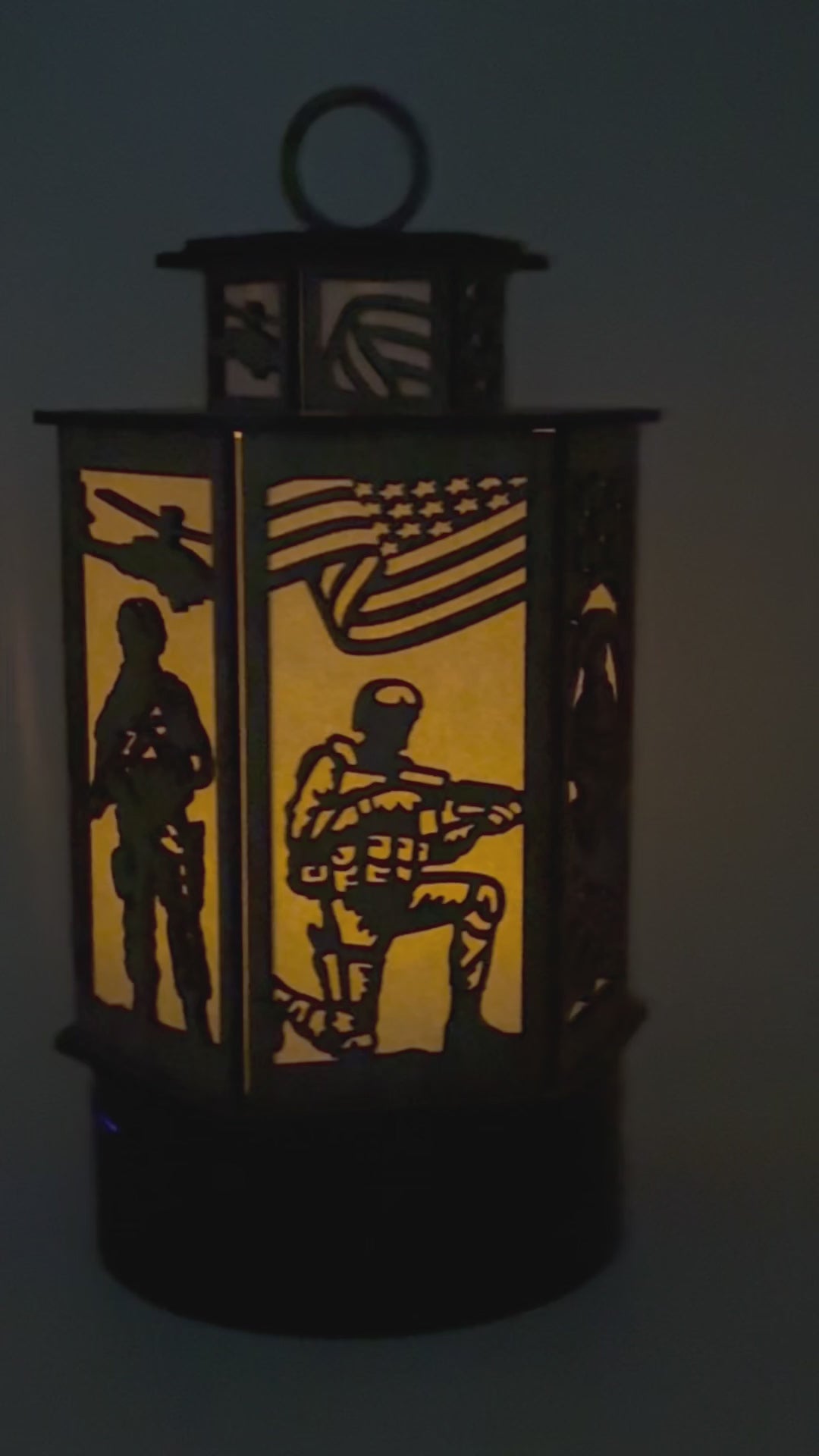 US Soldier Candle Holder – Laser Cut Soldier Lamp Night