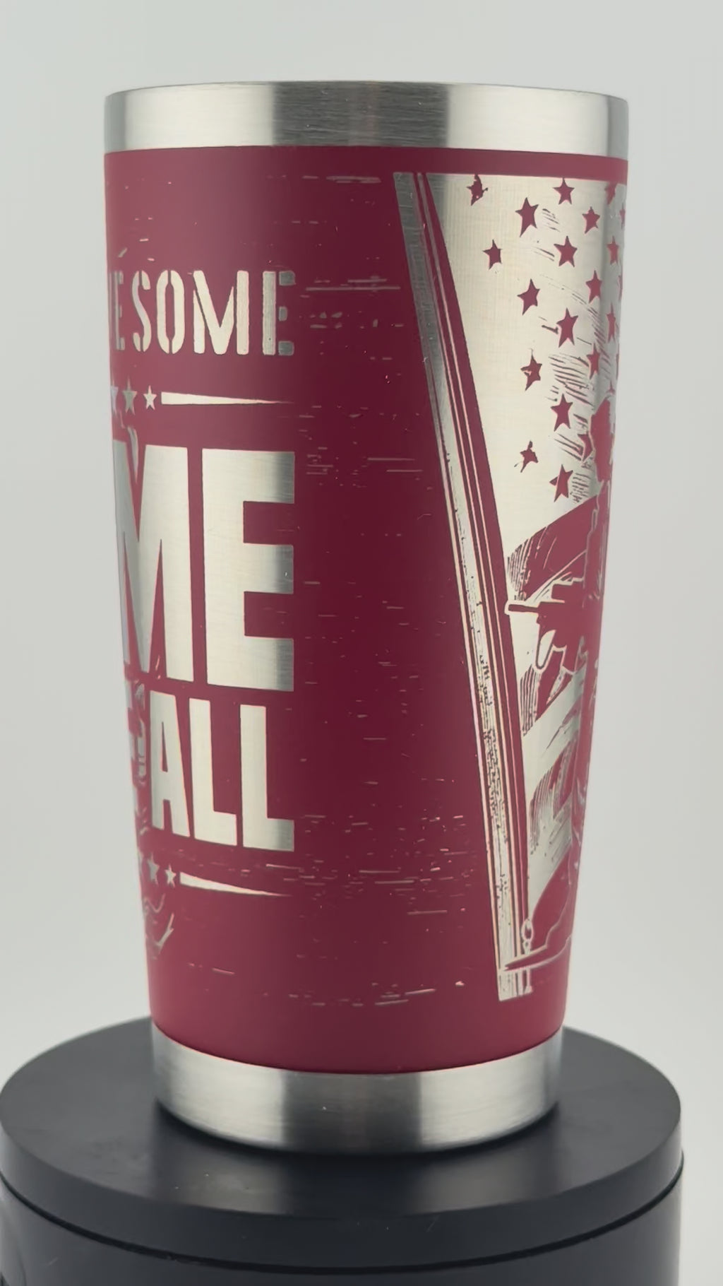All Gave Some, Some Gave All – 20oz Veteran Tribute Tumbler | TX Burn Works